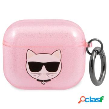 Custodia in TPU Karl Lagerfeld Glitter AirPods 3 - Choupette