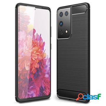 Custodia in TPU Spazzolato per Samsung Galaxy S21 Ultra 5G -