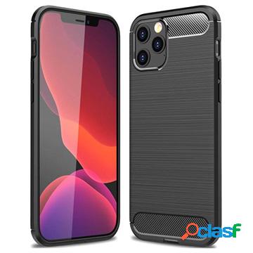 Custodia in TPU spazzolato per iPhone 12 Pro Max - Fibra di
