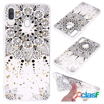 Custodia in TPU ultra sottile con glitter per Samsung Galaxy