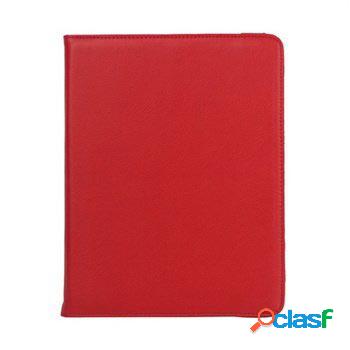 Custodia in pelle Rotary - iPad 2, iPad 3, iPad 4 - rossa