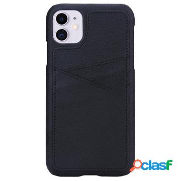 Custodia in pelle per iPhone 11 Essentials Triple Card -