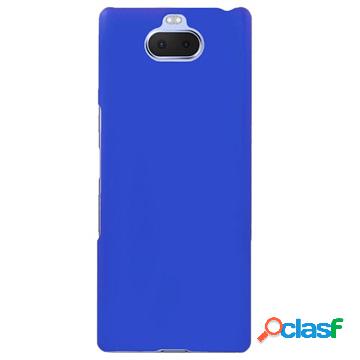 Custodia in plastica gommata per Sony Xperia 10 Plus - blu