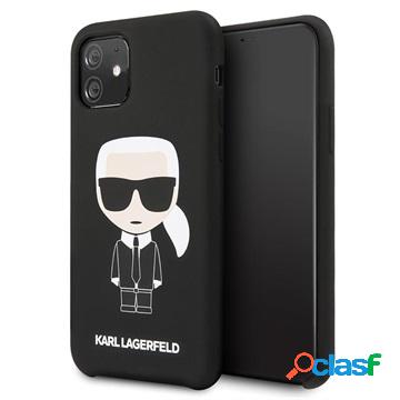 Custodia in silicone per iPhone 11 Karl Lagerfeld Ikonik -