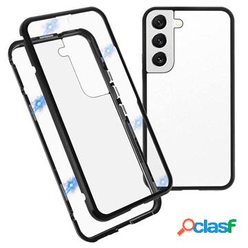 Custodia magnetica per Samsung Galaxy S22 5G con vetro