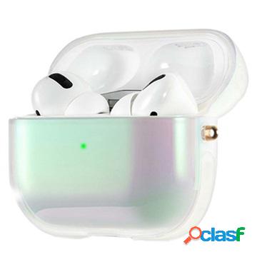 Custodia per AirPods Pro Kingxbar Nebula Series - Bianca