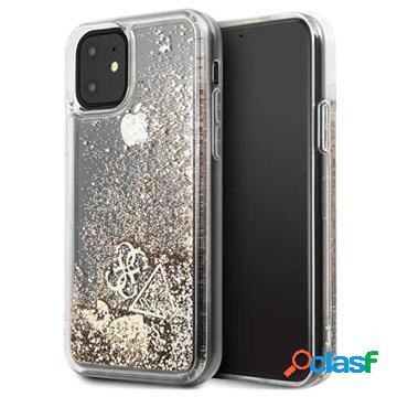 Custodia per iPhone 11 Guess Glitter Collection - Oro