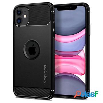 Custodia per iPhone 11 Spigen Rugged Armor - Nera