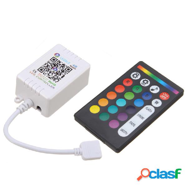 DC5-24V 6A Bluetooth Controller musicale APP + 24 tasti RF