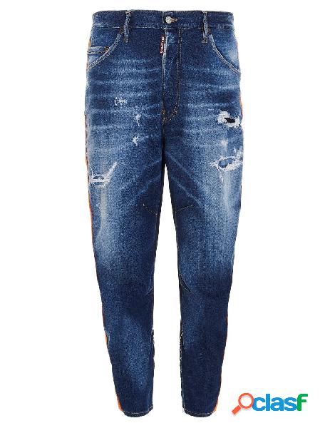 DSQUARED2 JEANS UOMO S74LB0903S30342470 ALTRI MATERIALI BLU