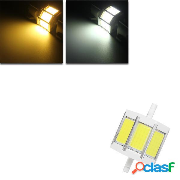 Dimmerabile R7S 78MM 10W COB SMD Bianco / Warmwhite LED Luce