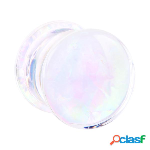 Double flared plug (acrylic, shimmery) Acrilico Tunnel &