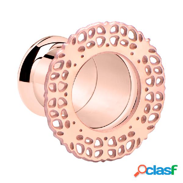 Double flared tunnel (surgical steel, rose gold) Acciaio