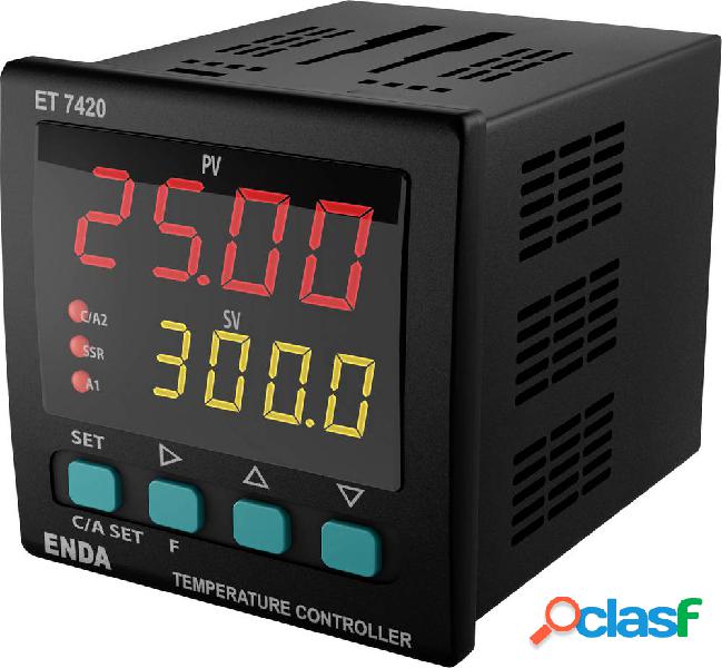 Enda ET7420-230 PID Termostato Pt100, J, K, T, S, R Relè 2