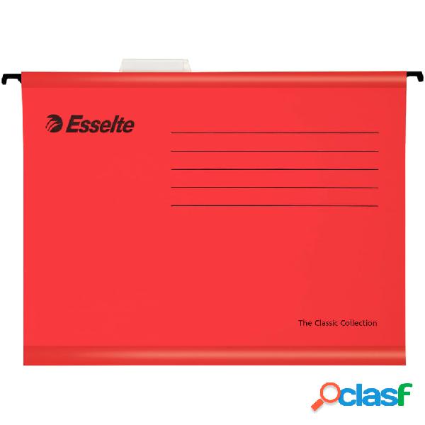 Esselte File di Sospensione Rinforzati 25 pz Rosso
