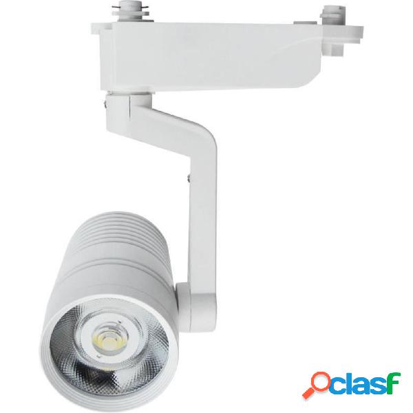 FARETTO BINARIO LED COB 10 WATT BIANCO PER STAFFA LUCE