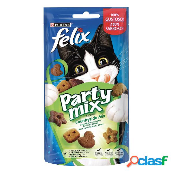 Felix Party Mix Snack per gatti Countryside Mix con Anatra,
