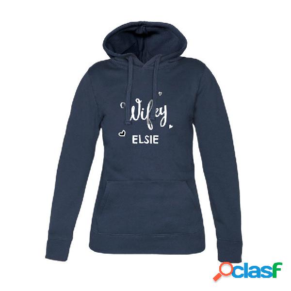 Felpa Personalizzata con cappuccio da donna - Blu