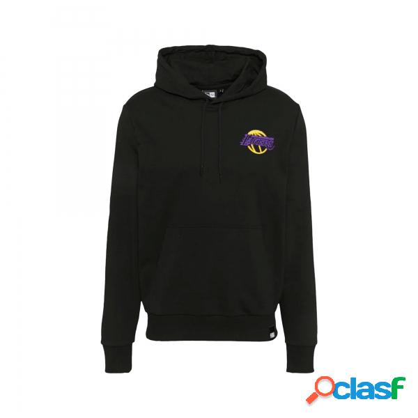 Felpa con cappuccio unisex nera Lakers New Era -