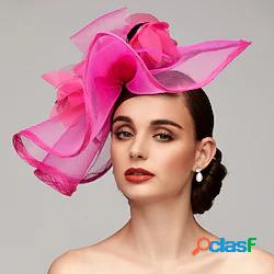 Fiori Pelle / A rete Cappello Kentucky Derby / fascinators /