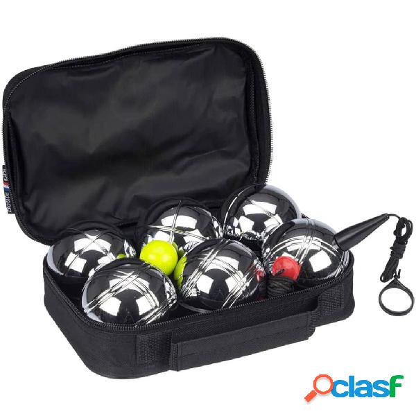 Get & Go Set da Pétanque V 6 Bocce Argento 52JU-CHR-Uni