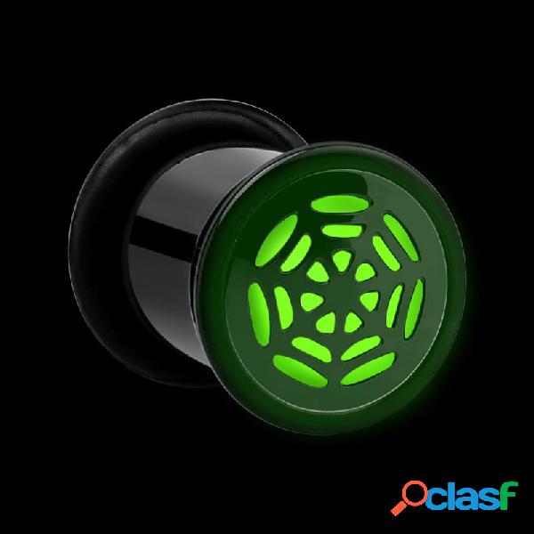 "Glow in the dark" single flared plug (acrylic) con