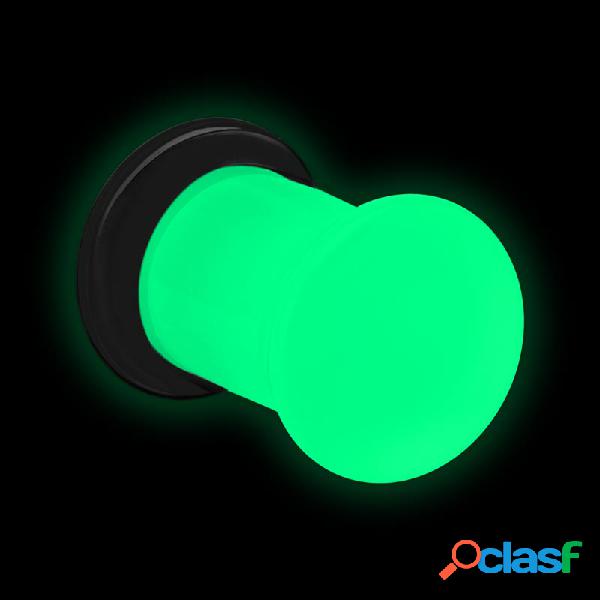 "Glow in the dark" single flared plug (acrylic, various