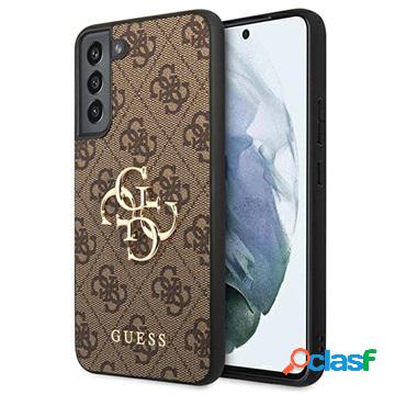 Guess Custodia ibrida per Samsung Galaxy S22 5G con logo in