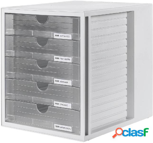 HAN SYSTEMBOX 1450-63 Cassettiera Grigio DIN A4, DIN C4