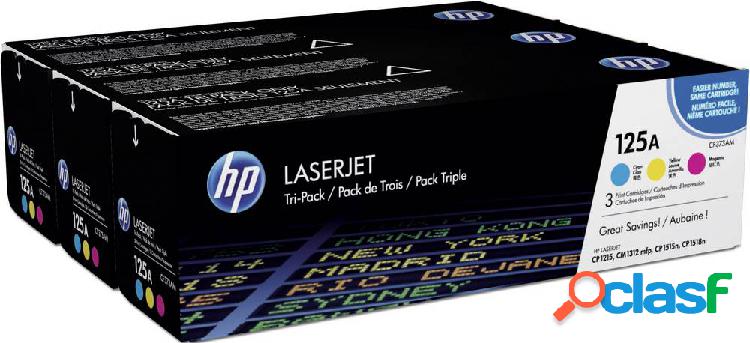 HP 125A CF373AM Cassetta Toner Imballo multiplo Ciano,