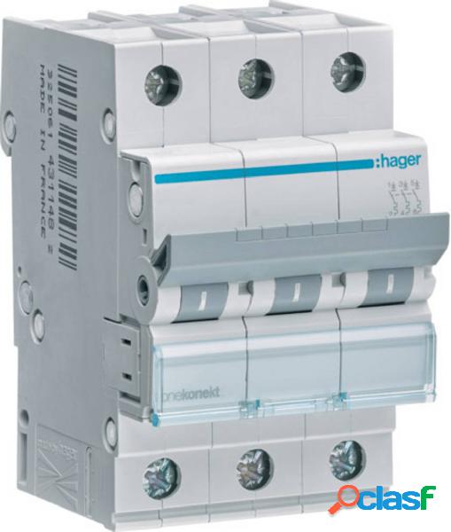 Hager MCN310 MCN310 Interruttore magnetotermico a 3 fasi 10