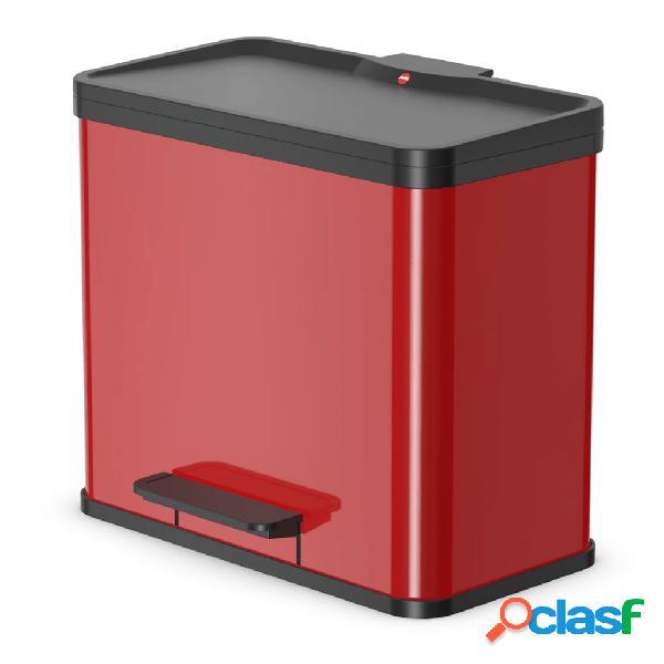 Hailo Pattumiera a Pedale Oko Duo Plus L 17 L+9 L Rossa