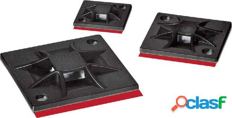 HellermannTyton QM40APT-I-PA66-BK Basetta di fissaggio