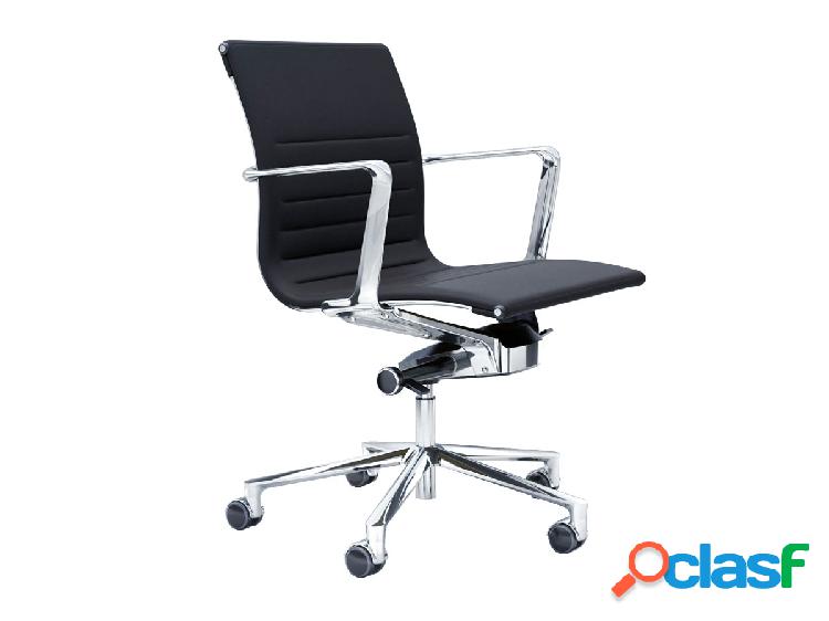 ICF Office Una Chair Management 717T - Pelle