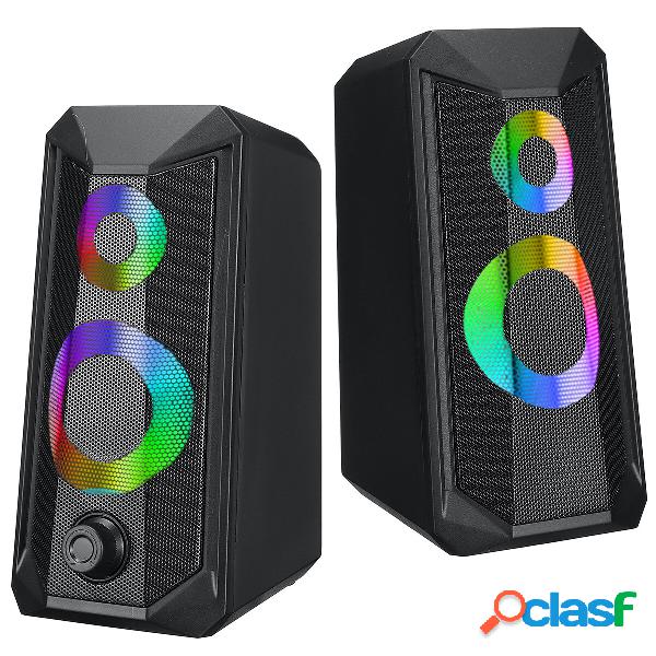 Illuminazione RGB Altoparlanti per computer cablati con