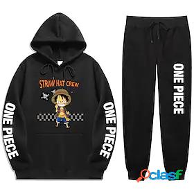 Inspired by One Piece Monkey D. Luffy 100% Polyester Hoodie