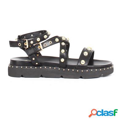 KLAS Sandalo con borchie tonde - nero
