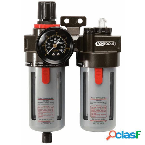 KS Tools Gruppo Trattamento Aria Compressa 1/4" 0,5-12 Bar
