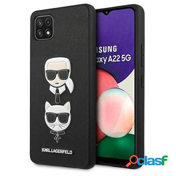 Karl Lagerfeld Karl & Choupette Cover Samsung Galaxy A22 5G,