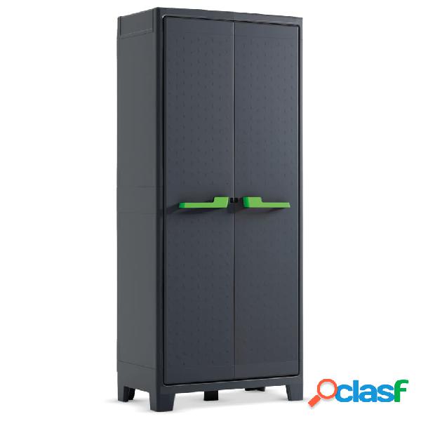 Keter Armadietto con Ripiani Moby Grigio Grafite 182 cm