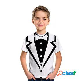Kids Boys T shirt Short Sleeve 3D Print Crewneck Graphic