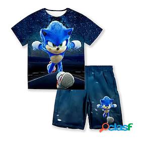 Kids Boys T-shirt Shorts Clothing Set Short Sleeve 2 Pieces