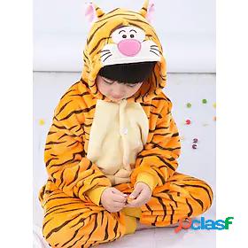 Kid's Camouflage Kigurumi Pajamas Nightwear Tiger Animal