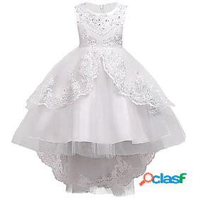 Kids Little Girls Dress Flower Party Performance A Line