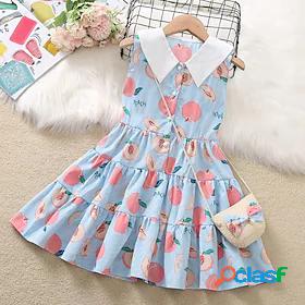 Kids Little Girls Dress Fruit Holiday Festival Sundress