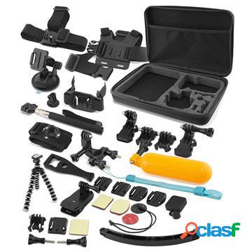 Kit di accessori Ksix Ultimate 38 in 1 per GoPro e Action