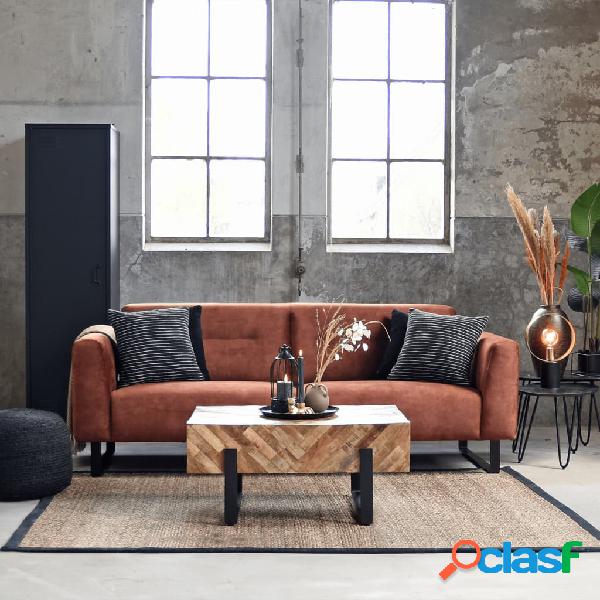 LABEL51 Tavolino da Salotto Float 90x60x40 cm Legno/Nero