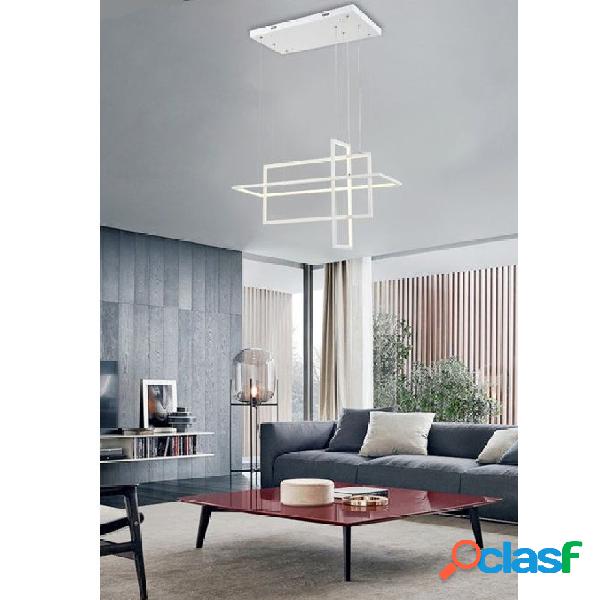 LAMPADARIO SOSPENSIONE 3 RETTANGOLI MODERNA LUCE 4000K 3000K