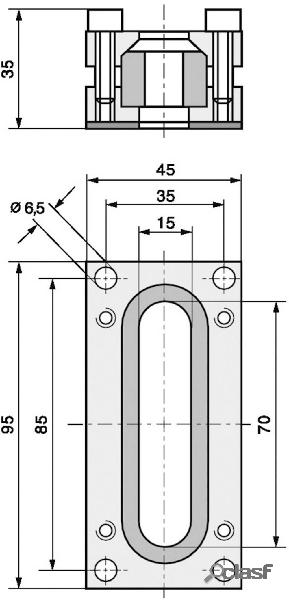 LAPP SKINDICHT FL2 Piastra passante Alluminio 1 pz.