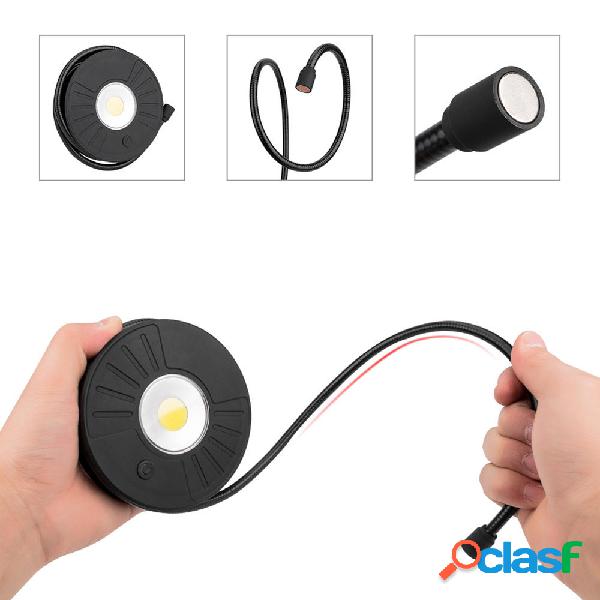 LUSTREON COB telescopico flessibile LED Torcia con luce da